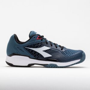 Diadora Speed Competition 7+ AG Men's Tennis Shoes Oceanview/White/Black Size 8.5 Width D - Medium