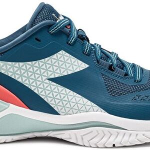 Diadora Women's Blushield Torneo 2 All Ground Tennis Shoes (Legion Blue/White/Surf Spray)