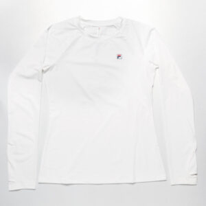 Fila Essentials UV Blocker Long Sleeve Women's Tennis Apparel White, Size Large