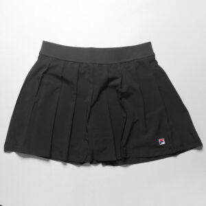 Fila Essentials Woven Pleated Skirt Women's Tennis Apparel Black, Size Large