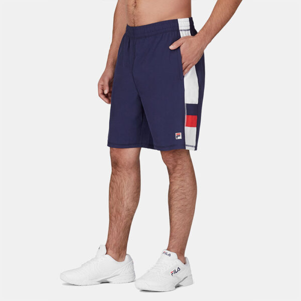 Fila Heritage Essentials Stretch Woven Short Men's Tennis Apparel Fila Navy/White/Red, Size XXL