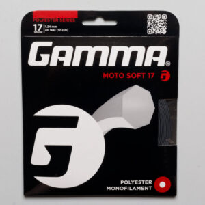 Gamma Moto Soft 17 1.24 Tennis String Packages Charcoal, Size String Package