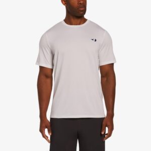 Grand Slam Pin Hole Mesh Men's Crew Neck Tee Shirt, White, XL