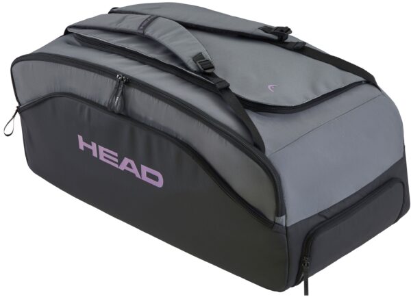 Head Pro X Tennis Racquet Duffel Bag L (Black/Dark Grey)