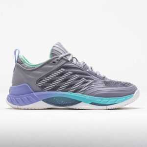 K-Swiss Hypercourt Supreme 2 Women's Tennis Shoes Gray/Cloud/Purple Size 10 Width B - Medium