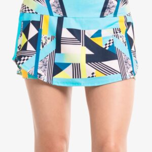 Lucky in Love Urbana Geo Print 12" Women's Tennis Skirt, Multi