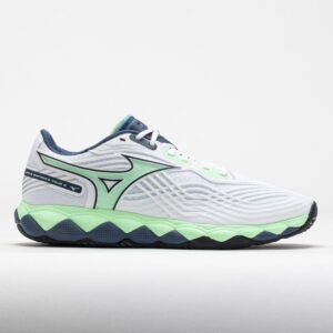 Mizuno Wave Enforce Tour 2 AC Men's Tennis Shoes White/Neo Mint Size 12 Width D - Medium