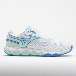 Mizuno Wave Enforce Tour 2 AC Women's Tennis Shoes White/Frontier Blue Size 10 Width B - Medium