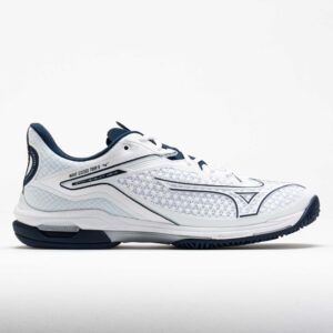 Mizuno Wave Exceed Tour 6 AC Men's Tennis Shoes White/Dress Blue Size 10 Width D - Medium