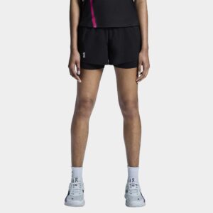 On Court Shorts 2025 Women's Tennis Apparel Black, Size Large