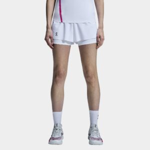 On Court Shorts 2025 Women's Tennis Apparel White, Size Large