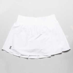 On Court Skirt Pleated Women's Tennis Apparel Black, Size Large