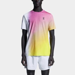 On Court-T Men's Tennis Apparel White/Lime, Size XXL