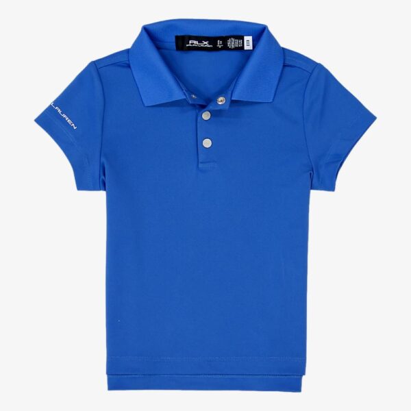 RLX Ralph Lauren Girls Air Tech Pique Short Sleeve Polo Shirt