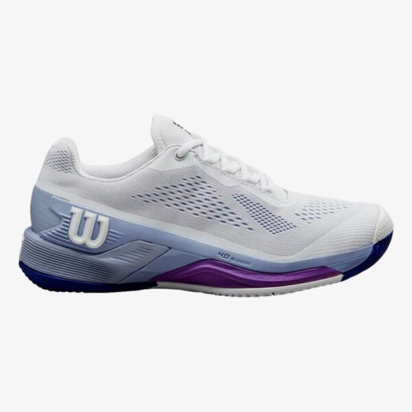 Rush Pro 4.0 Women's Tennis Shoe, White/Lavender, 6 M - Wilson