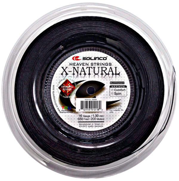 Solinco X-Natural 17g Tennis String (Reel)