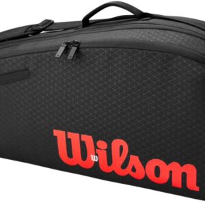 Wilson Clash v3 Super Tour 3pk Tennis Racquet Bag (Black/Infrared)