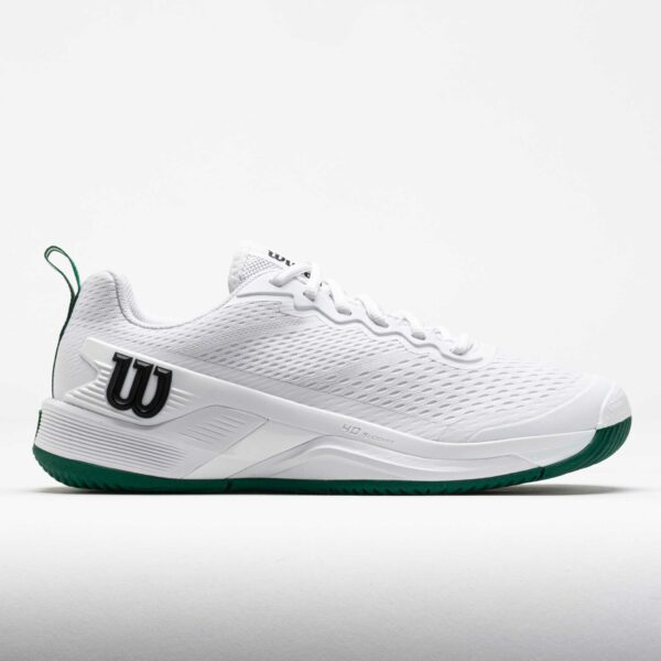 Wilson Rush Pro 4.5 Men's Tennis Shoes White/Aventurine Size 9.5 Width D - Medium