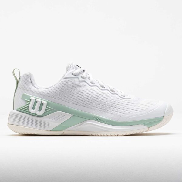 Wilson Rush Pro 4.5 Women's Tennis Shoes White/Surf Spray/Tofu Size 10 Width B - Medium