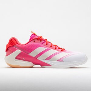 adidas Adizero Ubersonic 5 Women's Tennis Shoes Lucid Pink/Champagne Metallic/Red Size 10 Width B - Medium