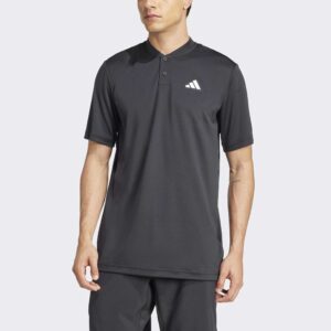 adidas Club Climacool Henley 2025 Men's Tennis Apparel Black, Size Medium