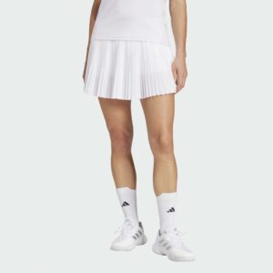 adidas Club Pleated Skirt 2025 Women's Tennis Apparel White, Size Large