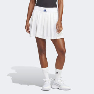 adidas Clubhouse Premium Classic Pleated Skirt Women's Tennis Apparel White, Size XL