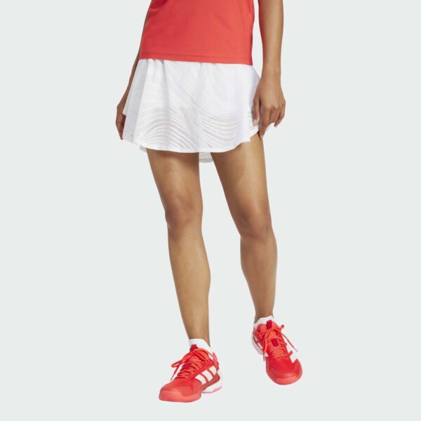 adidas Wow Skirt Pro Australian Open 2025 Women's Tennis Apparel White, Size Large